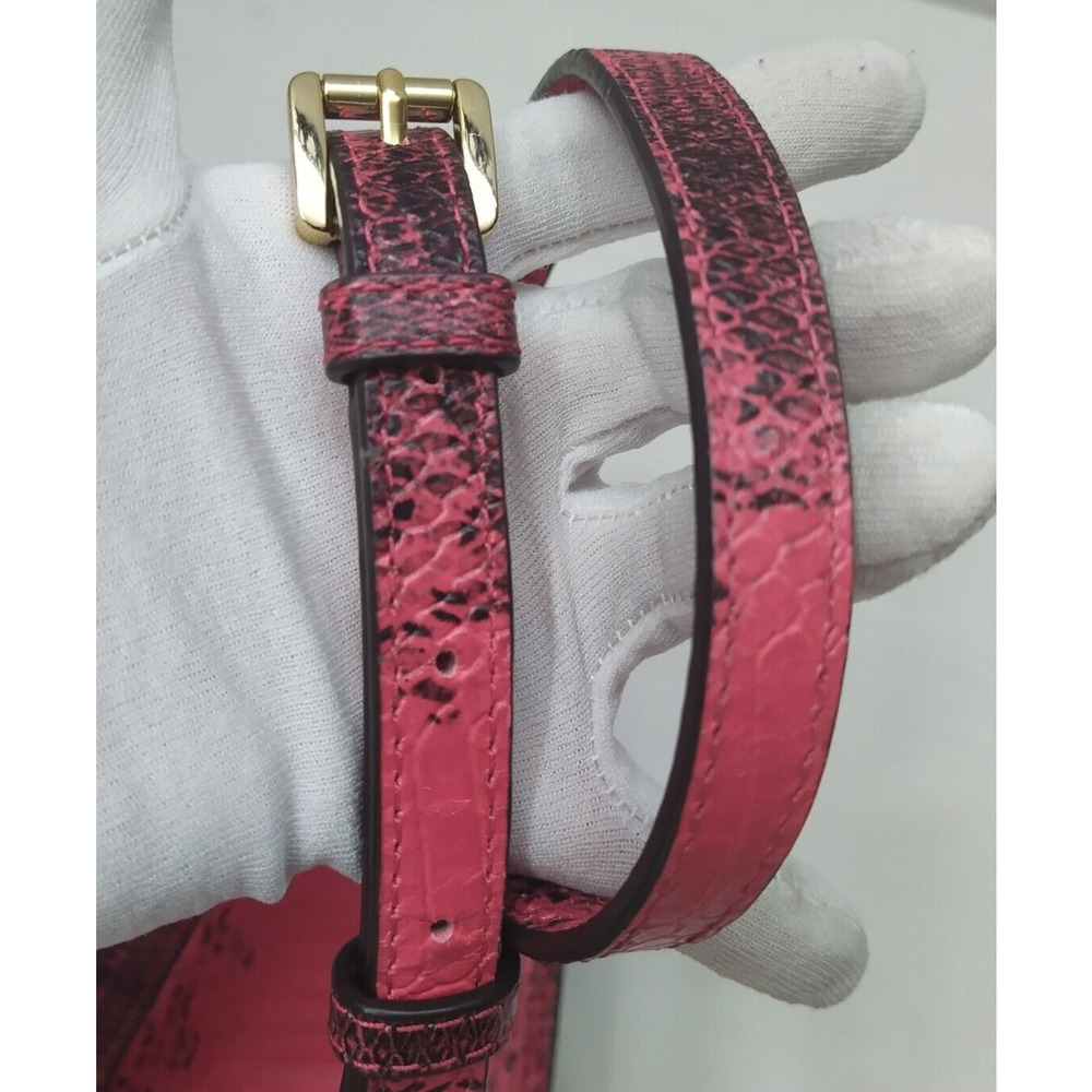 Michael Kors Pink Leather Python Printed Chain St… - image 6